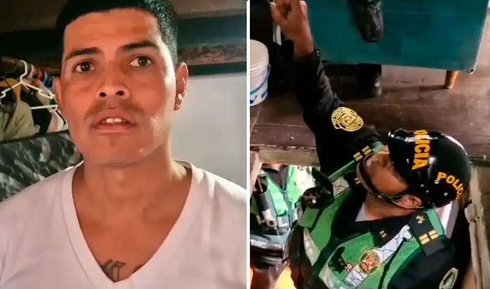 Los efectivos de la Policía Nacional encontraron armas y drogas en la vivienda intervenida.
