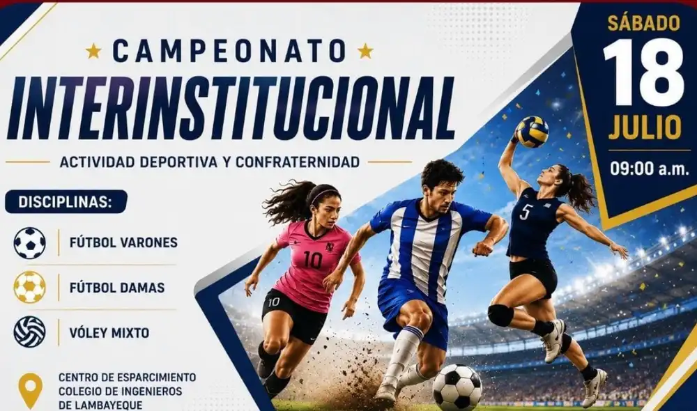 Este evento deportivo comenzará a las 9:00 a.m. en el Centro de Esparcimiento del Colegio de Ingenieros. Fuente: difusión.