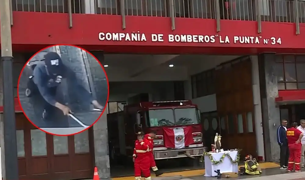 Roban placa fundacional de bronce de la Compañía de Bomberos La Punta N.° 34 en La Punta Roban placa fundacional de bronce de la Compañía de Bomberos La Punta N.° 34 en La Punta