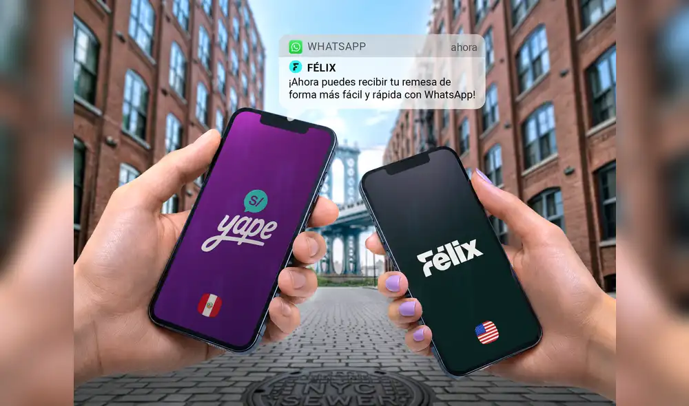 La nueva alianza entre Yape y Félix facilitarán el envío de remesas desde Estados Unidos.