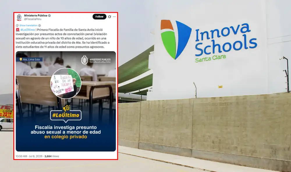 La DRELM supervisa el cumplimiento de protocolos tras la denuncia en sede de Ate de Innova Schools. La DRELM supervisa el cumplimiento de protocolos tras la denuncia en sede de Ate de Innova Schools.