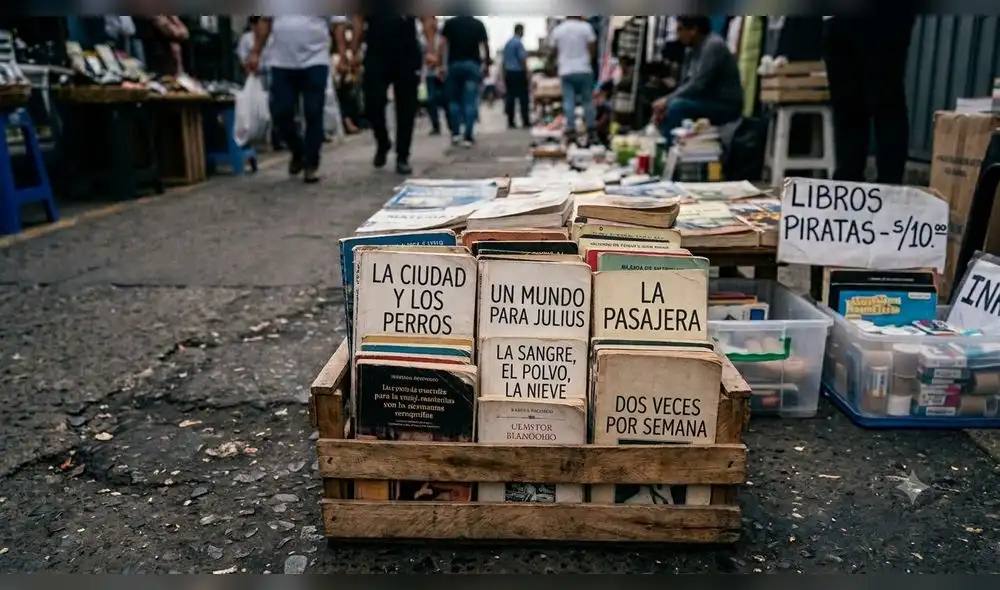 Libros piratas. Imagen: Difusión. Libros piratas. Imagen: Difusión.