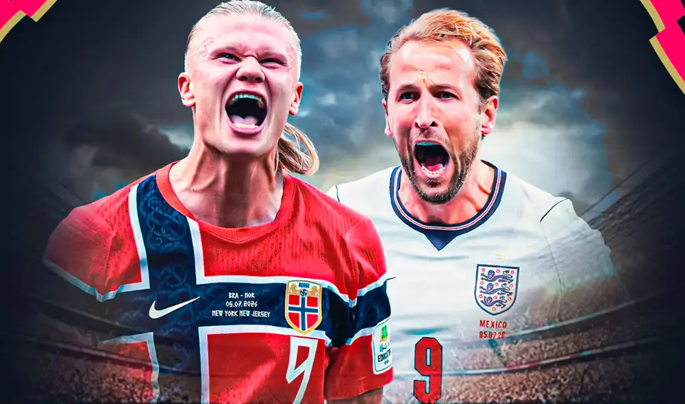 Noruega e Inglaterra se enfrentarán HOY, 11 de julio, en Miami, en los cuartos de final del Mundial 2026.