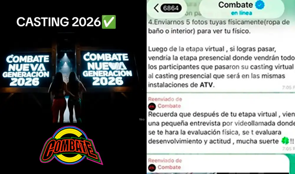 Estafan a jóvenes con un supuesto casting para 'Combate'. Foto: Composición LR/Captura/TikTok Estafan a jóvenes con un supuesto casting para 'Combate'. Foto: Composición LR/Captura/TikTok