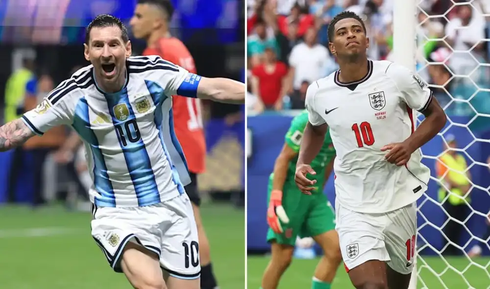 Argentina e Inglaterra juegan por el pase a la final del Mundial 2026. Foto: FIFA/composición LR