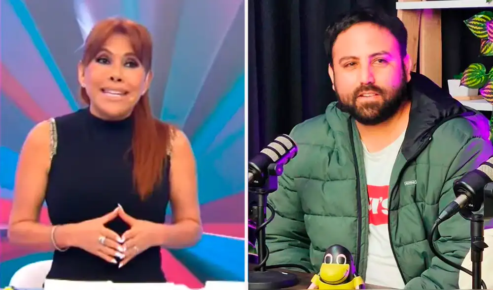 Magaly Medina calificó a Gianfranco Pérez como su mejor reportero de la temporada. Foto: Composición LR/ATV.