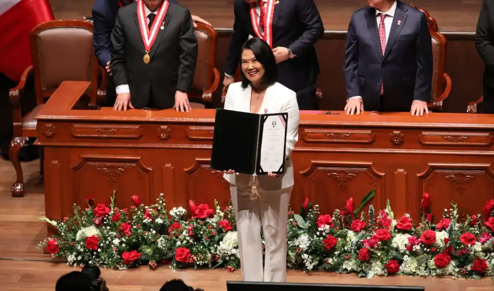 Luego de 3 elecciones perdidas, Keiko Fujimori, finalmente, llega a ser presidenta del Perú. Foto: Carlos Félix / LR Luego de 3 elecciones perdidas, Keiko Fujimori, finalmente, llega a ser presidenta del Perú. Foto: Carlos Félix / LR