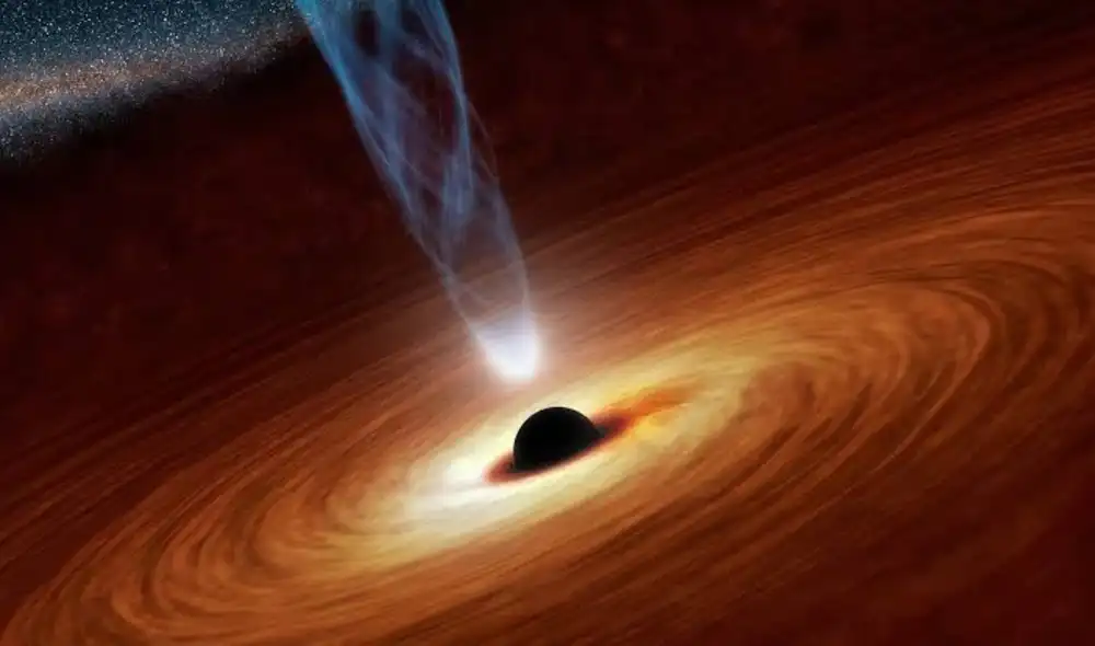 La radiación de Hawking describe partículas hipotéticas formadas en el límite de un agujero negro. Foto: iStock La radiación de Hawking describe partículas hipotéticas formadas en el límite de un agujero negro. Foto: iStock
