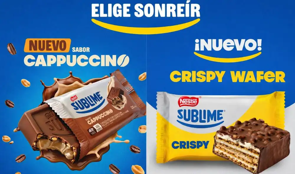 La versión de Sublime Cappuccino y Crispy pretenden sorprender a nuevos usuarios. Foto: difusión.