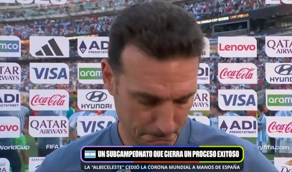 Lionel Scaloni lamentó la derrota de Argentina ante España en la final del Mundial 2026 Lionel Scaloni lamentó la derrota de Argentina ante España en la final del Mundial 2026