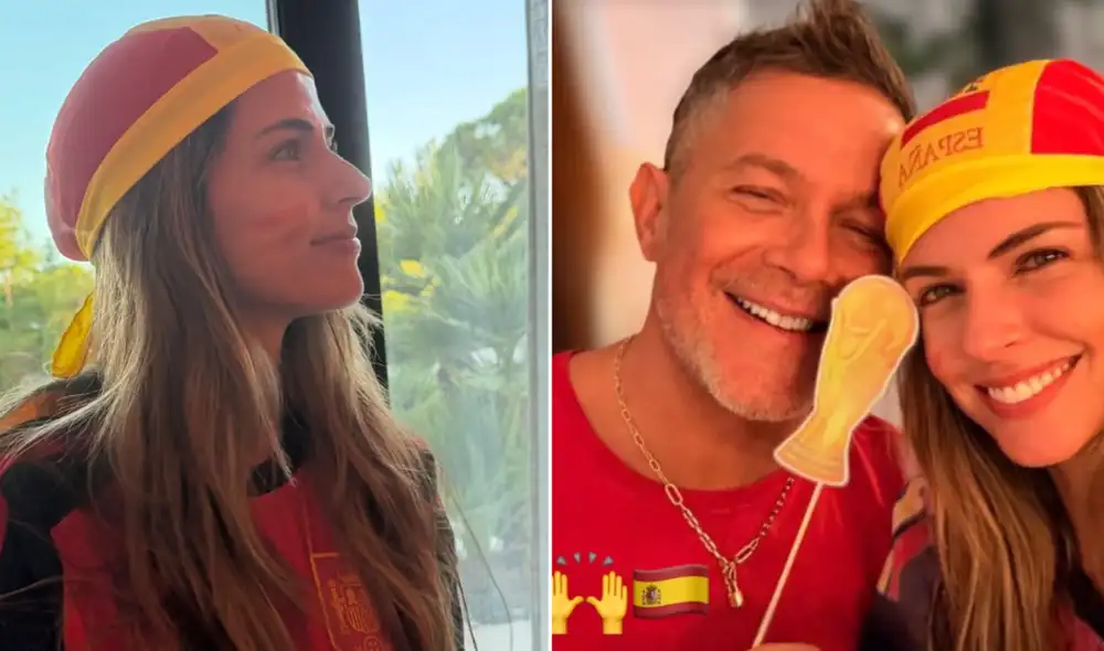 Stephanie Cayo y Alejandro Sanz compartieron con amigos en común el triunfo de España en el Mundial 2026. Foto: Composición LR/Instagram. Stephanie Cayo y Alejandro Sanz compartieron con amigos en común el triunfo de España en el Mundial 2026. Foto: Composición LR/Instagram.
