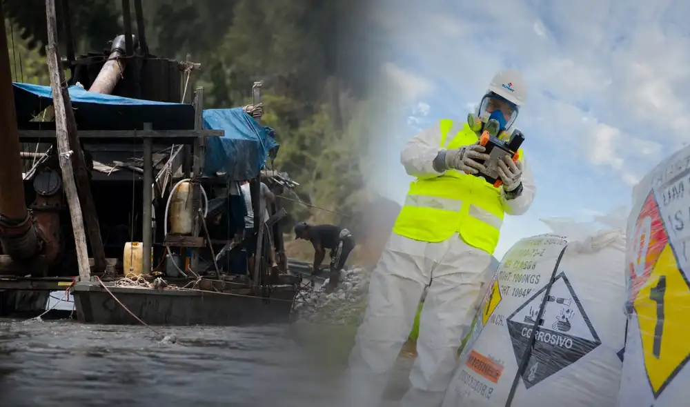 Sunat refuerza la vigilancia del mercurio y otros químicos para combatir la minería ilegal. Sunat refuerza la vigilancia del mercurio y otros químicos para combatir la minería ilegal.