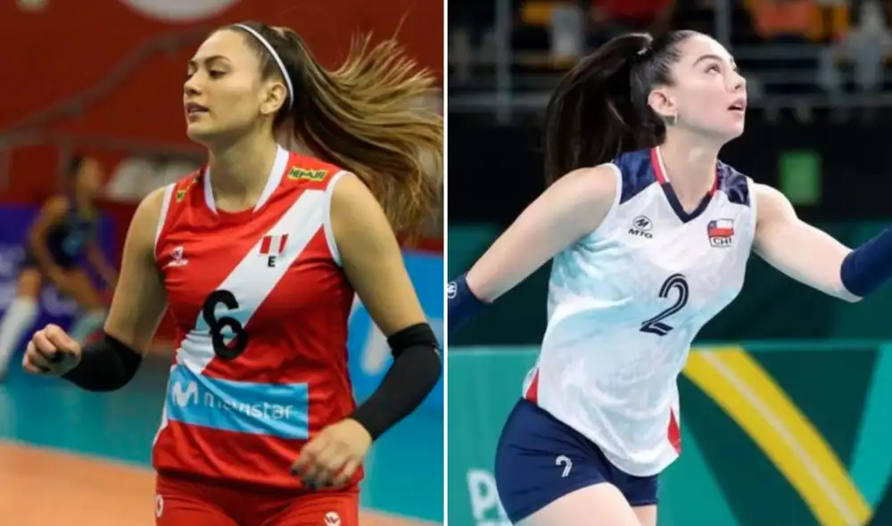 Perú y Chile se enfrentan por la Copa Sudamericana de Vóley 2026. Foto: FPV/FEVOCHI/composición LR