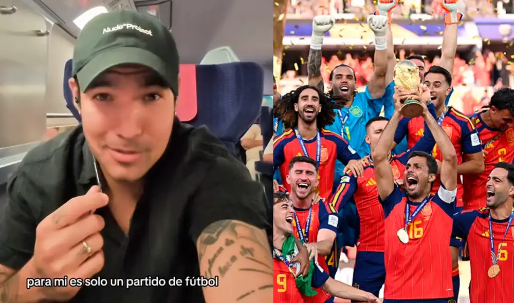 Ezio Oliva se convierte en tema de controversia tras apoyar a la selección española en la final del Mundial 2026. La elección generó tanto aplausos como críticas entre los peruanos. Foto: Instagram