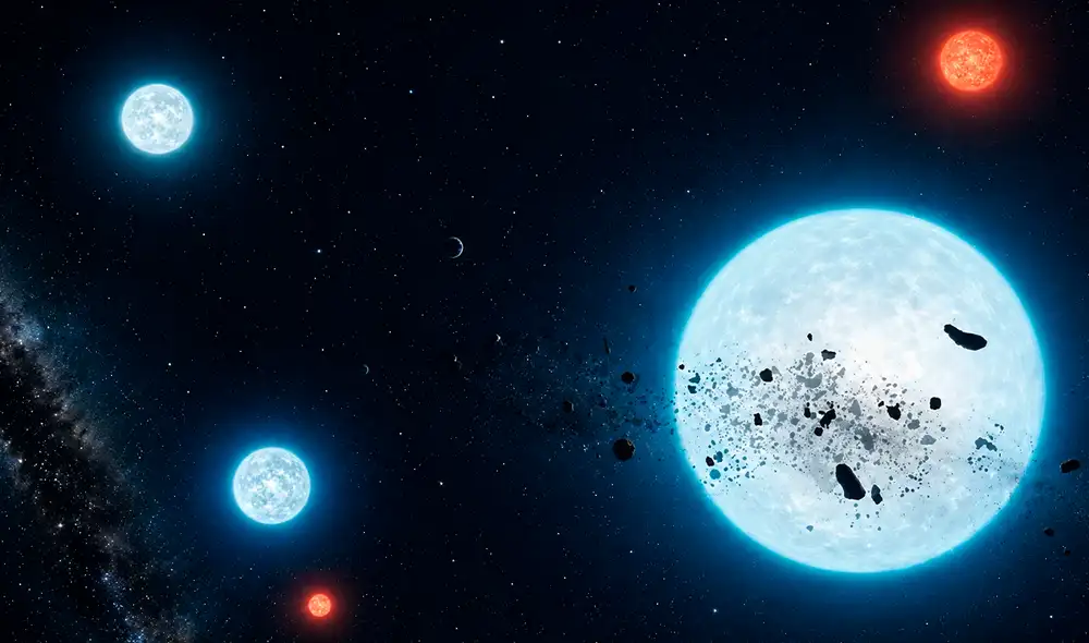 Un equipo internacional de astrofísicos ha descubierto cuatro estrellas muertas a menos de 65 años luz de la Tierra, utilizando el telescopio Hubble y publicando los hallazgos en MNRAS. Un equipo internacional de astrofísicos ha descubierto cuatro estrellas muertas a menos de 65 años luz de la Tierra, utilizando el telescopio Hubble y publicando los hallazgos en MNRAS.