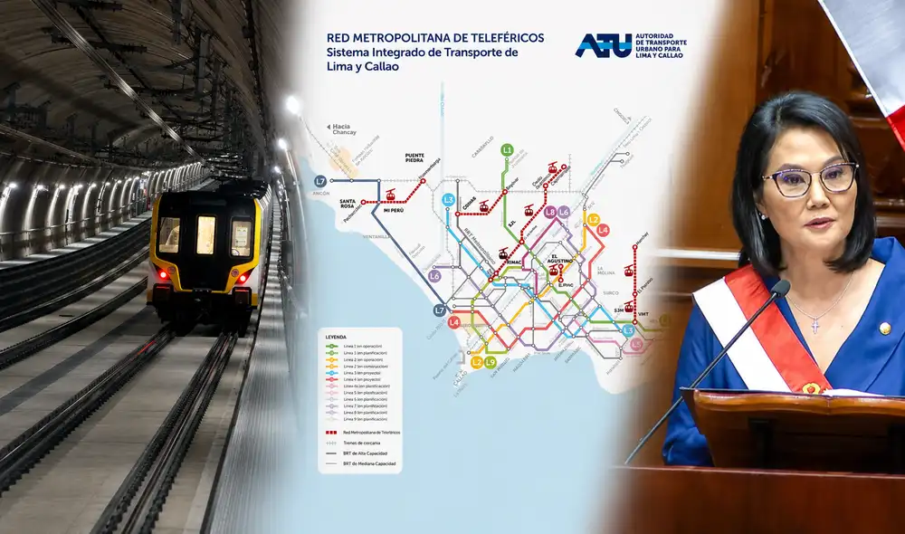 Destacan la culminación de la Línea 2 del Metro de Lima y Callao, así como la ejecución de las líneas 3, 4, 5 y 6.