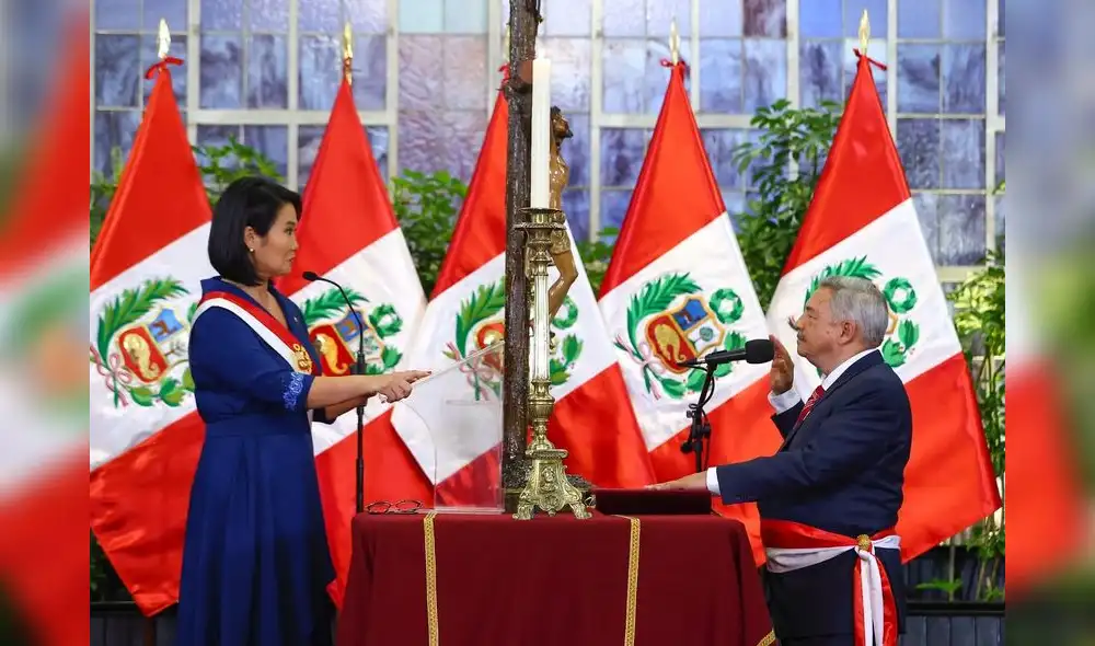 Keiko Fujimori y Alberto Beingolea. Foto: Gob.pe.