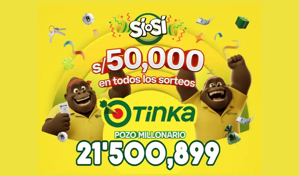Tinka: sorteo del miércoles 29 de julio.