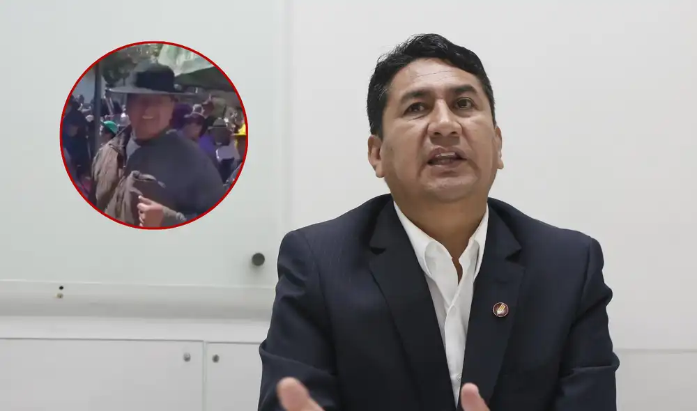El líder de Perú Libre fue captado en las celebraciones del Santiago en Huancayo. Foto: composición LR El líder de Perú Libre fue captado en las celebraciones del Santiago en Huancayo. Foto: composición LR