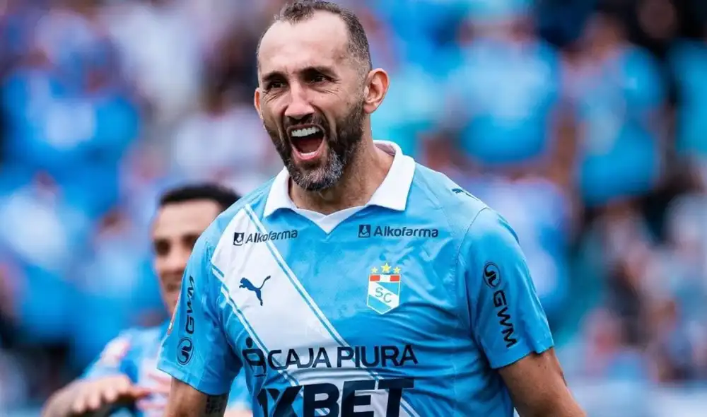 Hernán Barcos anotó en la victoria de Sporting Cristal sobre Juan Pablo II. Foto: Liga 1