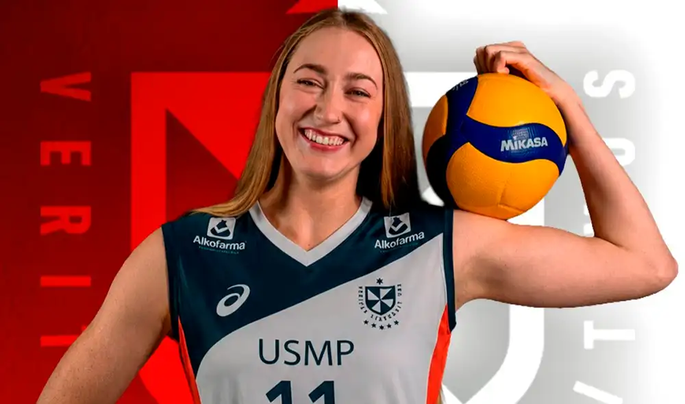 Emily Zinger regesa a la Liga Peruana de Vóley tras su paso por España. Foto: USMP