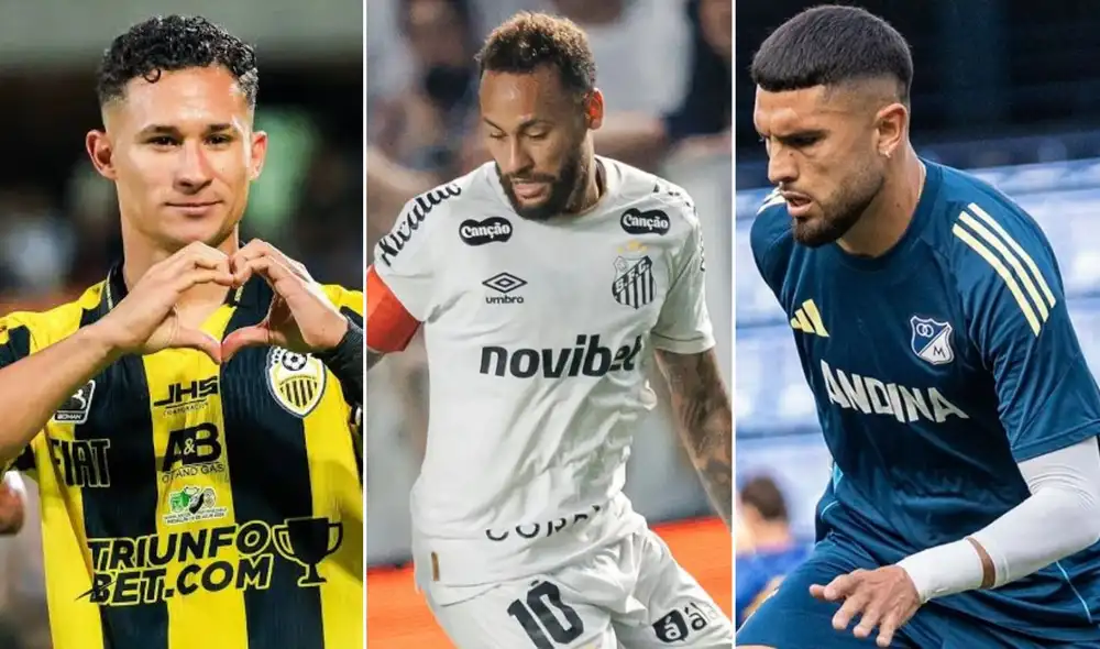 Deportivo Táchira, Santos y Millonarios juegan hoy en sus respectivos torneos. Foto: FUTVE/Brasileirao/DIMAYOR/composición LR Deportivo Táchira, Santos y Millonarios juegan hoy en sus respectivos torneos. Foto: FUTVE/Brasileirao/DIMAYOR/composición LR