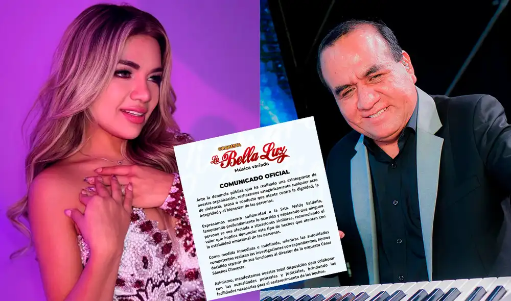 Retiran a César Sánchez Chavesta de La Bella Luz tras denuncia de Naldy Saldaña. Retiran a César Sánchez Chavesta de La Bella Luz tras denuncia de Naldy Saldaña.