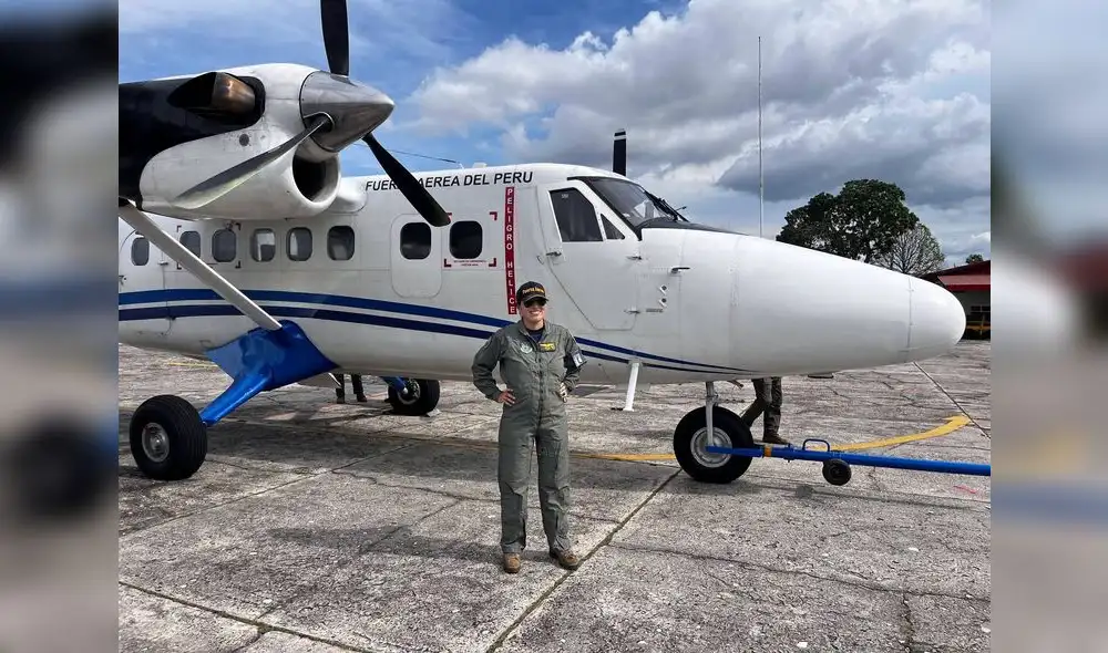 María Génesis Díaz, primera piloto de seguridad peruana. María Génesis Díaz, primera piloto de seguridad peruana.