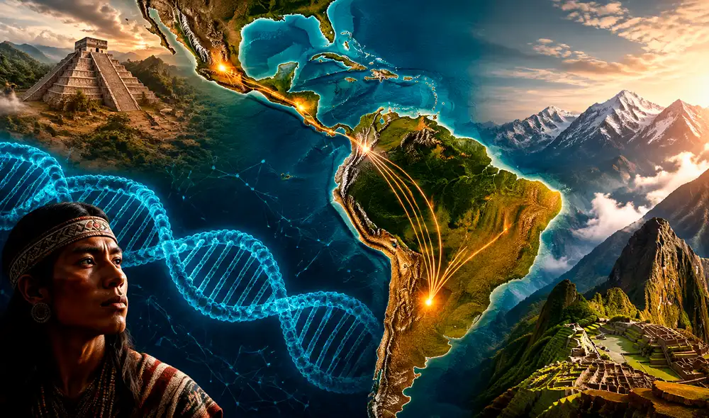 Un estudio en la revista Nature revela una conexión genética entre Mesoamérica y Sudamérica, transformando la comprensión del poblamiento en el continente. Un estudio en la revista Nature revela una conexión genética entre Mesoamérica y Sudamérica, transformando la comprensión del poblamiento en el continente.