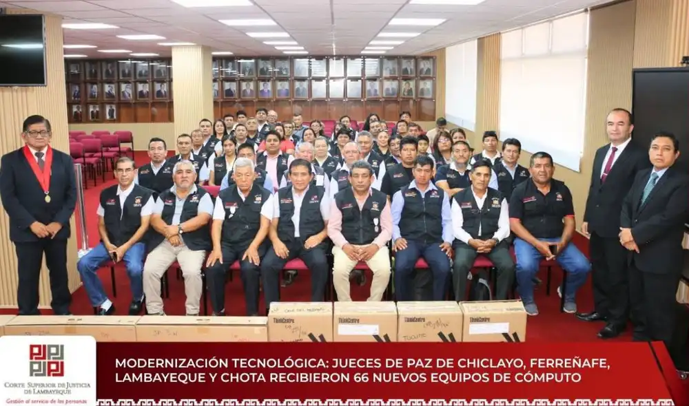 Este esfuerzo busca reducir la brecha tecnológica en los juzgados de paz. Foto: difusión. Este esfuerzo busca reducir la brecha tecnológica en los juzgados de paz. Foto: difusión.