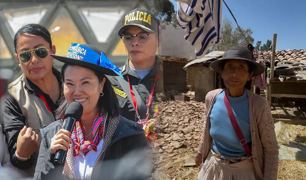 Contraste. Keiko Fujimori recorrió las zonas afectadas por el sismo. A pocos metros, una damnificada permanece junto a los escombros de su vivienda. Contraste. Keiko Fujimori recorrió las zonas afectadas por el sismo. A pocos metros, una damnificada permanece junto a los escombros de su vivienda.