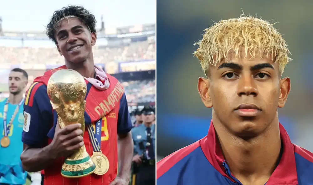 Lamine Yamal tiene 19 años y es una de las figuras del Barcelona de España. Foto: Composición LR/Cadena Ser.