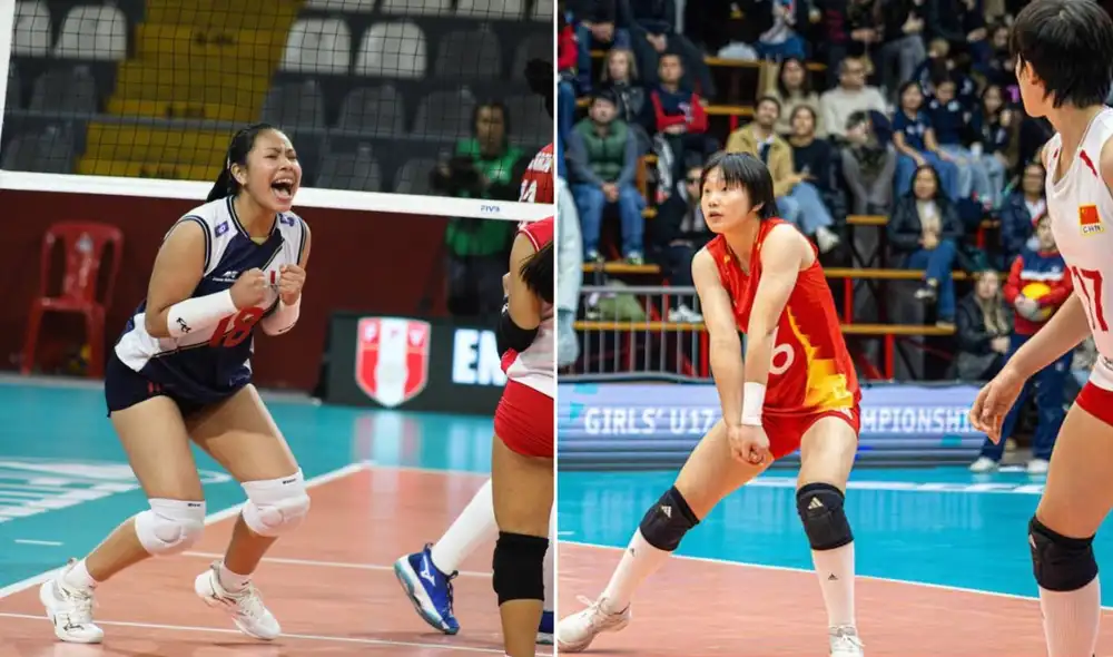 Perú y China se enfrentan en el Mundial sub 17 de Vóley 2026. Foto: FPV/Volleyball World/composición LR Perú y China se enfrentan en el Mundial sub 17 de Vóley 2026. Foto: FPV/Volleyball World/composición LR