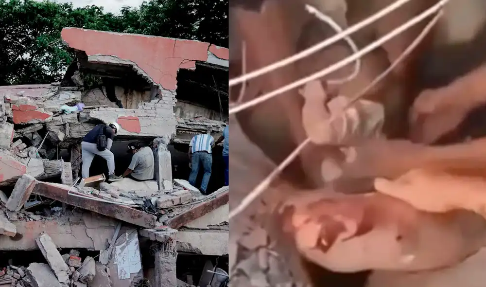 Bebé rescatado en terremoto en Colombia Bebé rescatado en terremoto en Colombia