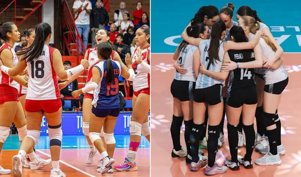 Perú enfrentará a Argentina en el Mundial sub 17 de Vóley 2026. Foto: FPV/Volleyball World/composición LR Perú enfrentará a Argentina en el Mundial sub 17 de Vóley 2026. Foto: FPV/Volleyball World/composición LR