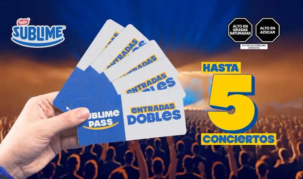 Con la nueva promoción de Sublime podrás vivir la experiencia de tu concierto favorito. Foto: difusión. Con la nueva promoción de Sublime podrás vivir la experiencia de tu concierto favorito. Foto: difusión.