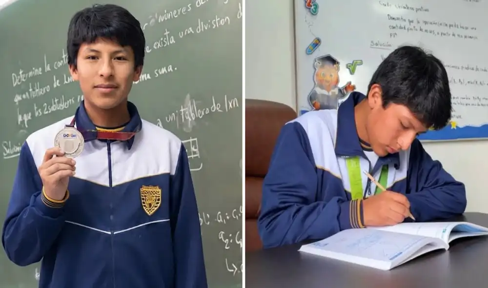 Samir Ochoa, estudiante peruano de 15 años, obtuvo dos medallas de plata en competencias internacionales de matemática realizadas en China y en el Cono Sur.