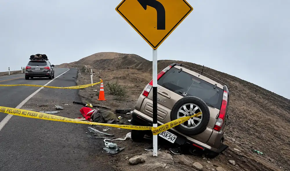 El despiste ocurrió a las 5:00 a. m. del domingo 16 de agosto, a la altura del kilómetro 56,5, mientras circulaba de sur a norte por la Panamericana Norte.