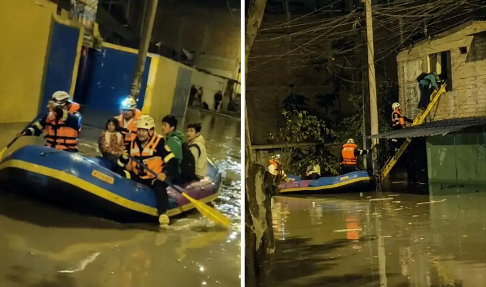 Botes inflables fueron usados ante lluvias e inundaciones en VES Botes inflables fueron usados ante lluvias e inundaciones en VES