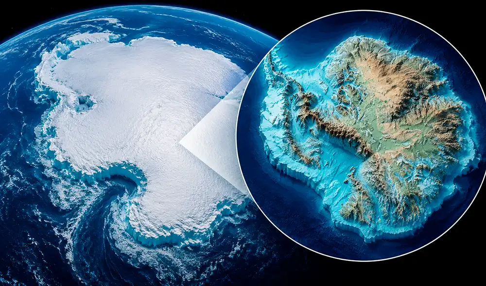 La investigación Bedmap3 del British Antarctic Survey revela una compleja red de montañas y valles bajo el hielo en la Antártida, contribuyendo a nuevos modelos climáticos.