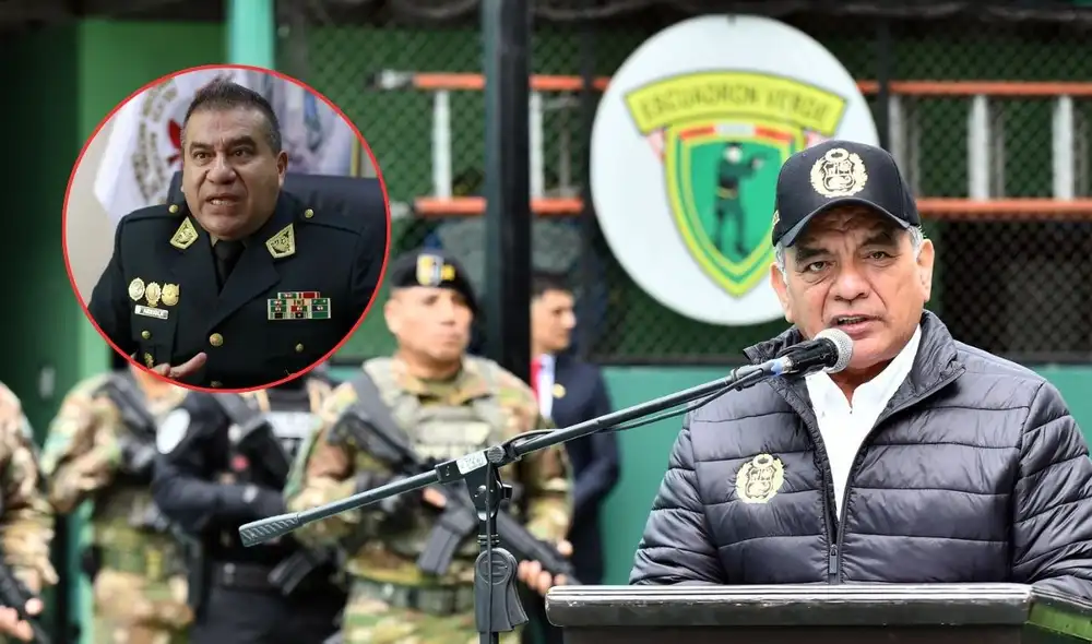 Ministerio del Interior da su confianza a jefe de la PNP | Composición: LR. Ministerio del Interior da su confianza a jefe de la PNP | Composición: LR.