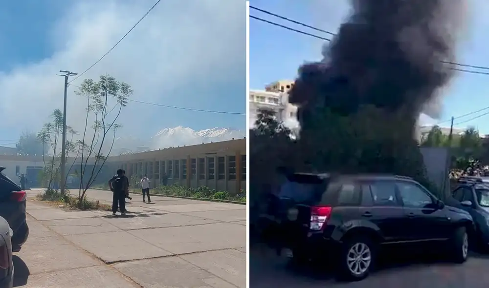 El siniestro afectó las inmediaciones del hospital de Arequipa