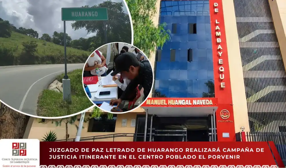 La jornada se desarrollará de 9:30 a.m. a 1:00 p.m. en la Municipalidad del Centro Poblado El Porvenir. Foto: difusión.