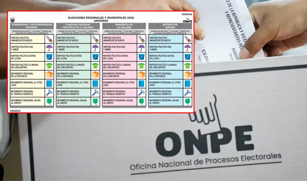 Las cédulas de votación que se utilizarán dependiendo de la circunscripción en la que se encuentre el elector. Foto: Composición/LR