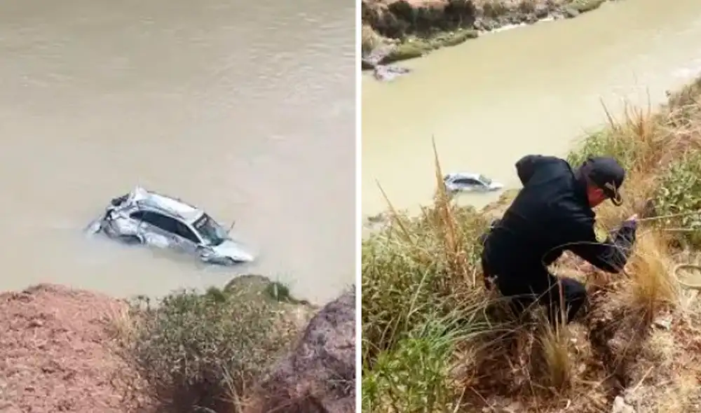 La Policía de Carreteras rescató a la parejas de esposos, quienes resultaron heridos.