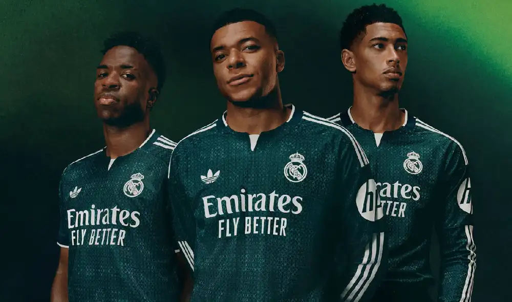 Vinícius Jr., Kylian Mbappé y Jude Bellingham.