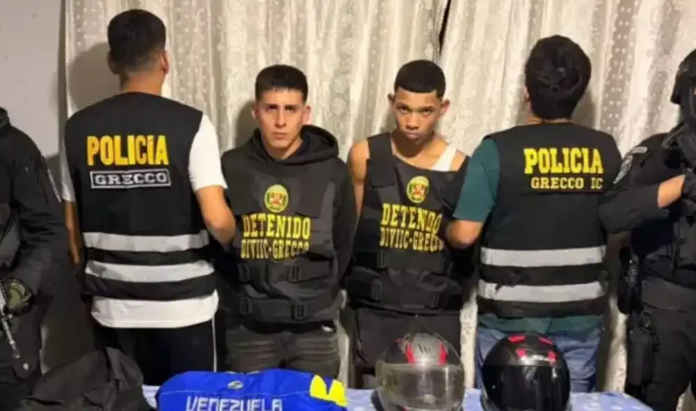 La Policía Nacional desarticuló la banda Los Pulpos de La Victoria, acusada de extorsionar a transportistas y comerciantes. Dos presuntos integrantes fueron detenidos en un operativo. La Policía Nacional desarticuló la banda Los Pulpos de La Victoria, acusada de extorsionar a transportistas y comerciantes. Dos presuntos integrantes fueron detenidos en un operativo.