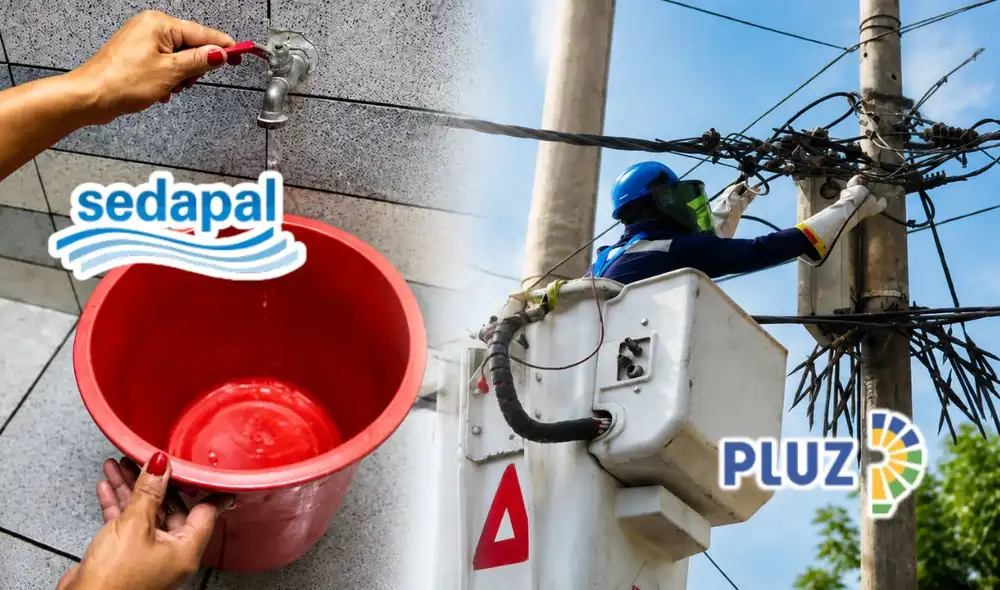 Sedapal y Pluz Energía realizarán cortes de agua y electricidad entre el 25 y el 28 de agosto en diversas zonas de Lima y Callao, por trabajos de mantenimiento. Sedapal y Pluz Energía realizarán cortes de agua y electricidad entre el 25 y el 28 de agosto en diversas zonas de Lima y Callao, por trabajos de mantenimiento.