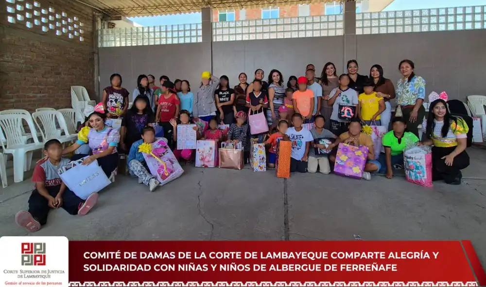 La actividad incluyó un show infantil, dinámicas recreativas y la entrega de regalos. Foto: difusión.