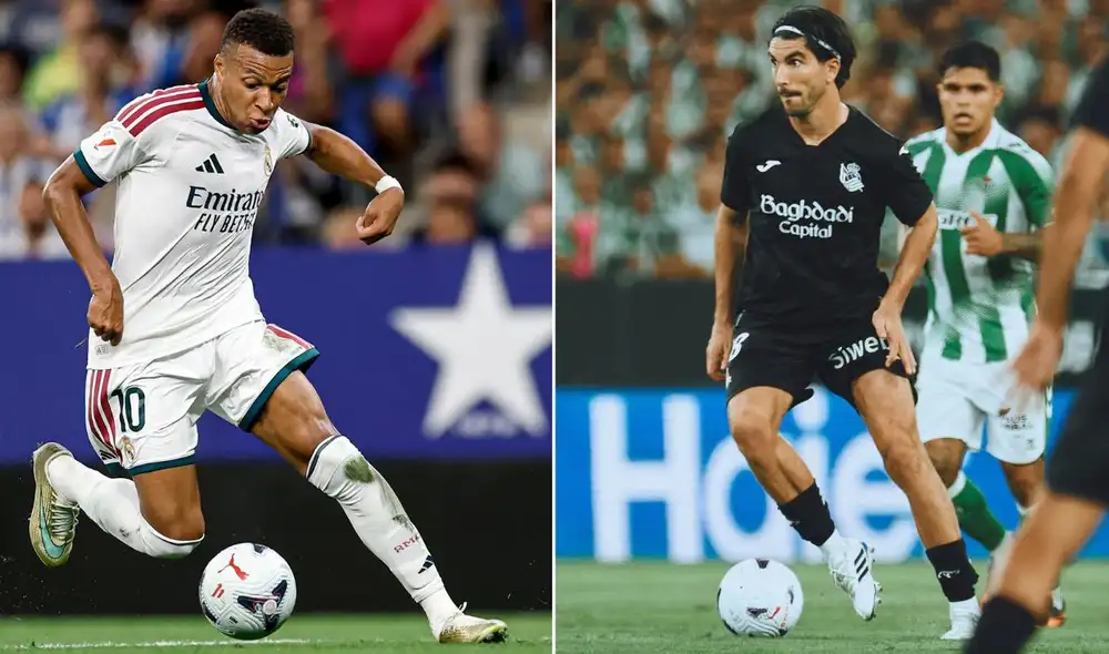 Real Madrid y Real Sociedad se enfrentan en el estadio Santiago Bernabéu. Foto: Real Madrid/Real Sociedad/composición LR Real Madrid y Real Sociedad se enfrentan en el estadio Santiago Bernabéu. Foto: Real Madrid/Real Sociedad/composición LR